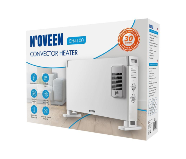 NOVEEN Grzejnik konwektorowy CH4100 Turbo fan WHITE - 1601575 - zdjęcie 2